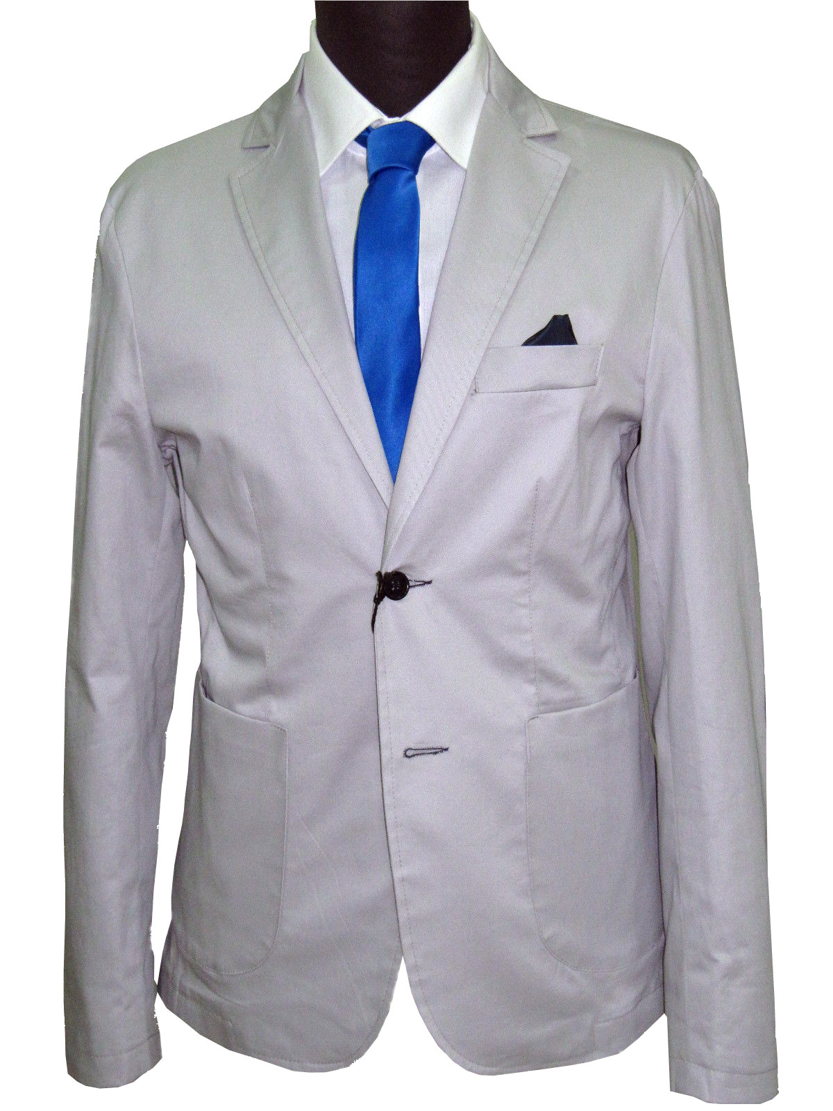 giacca uomo slim sartoriale con toppe cotone stretch made in italy decostru