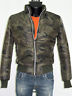 giubbotto bomber militare uomo giacca slim fit fashion trapunt made in italy new