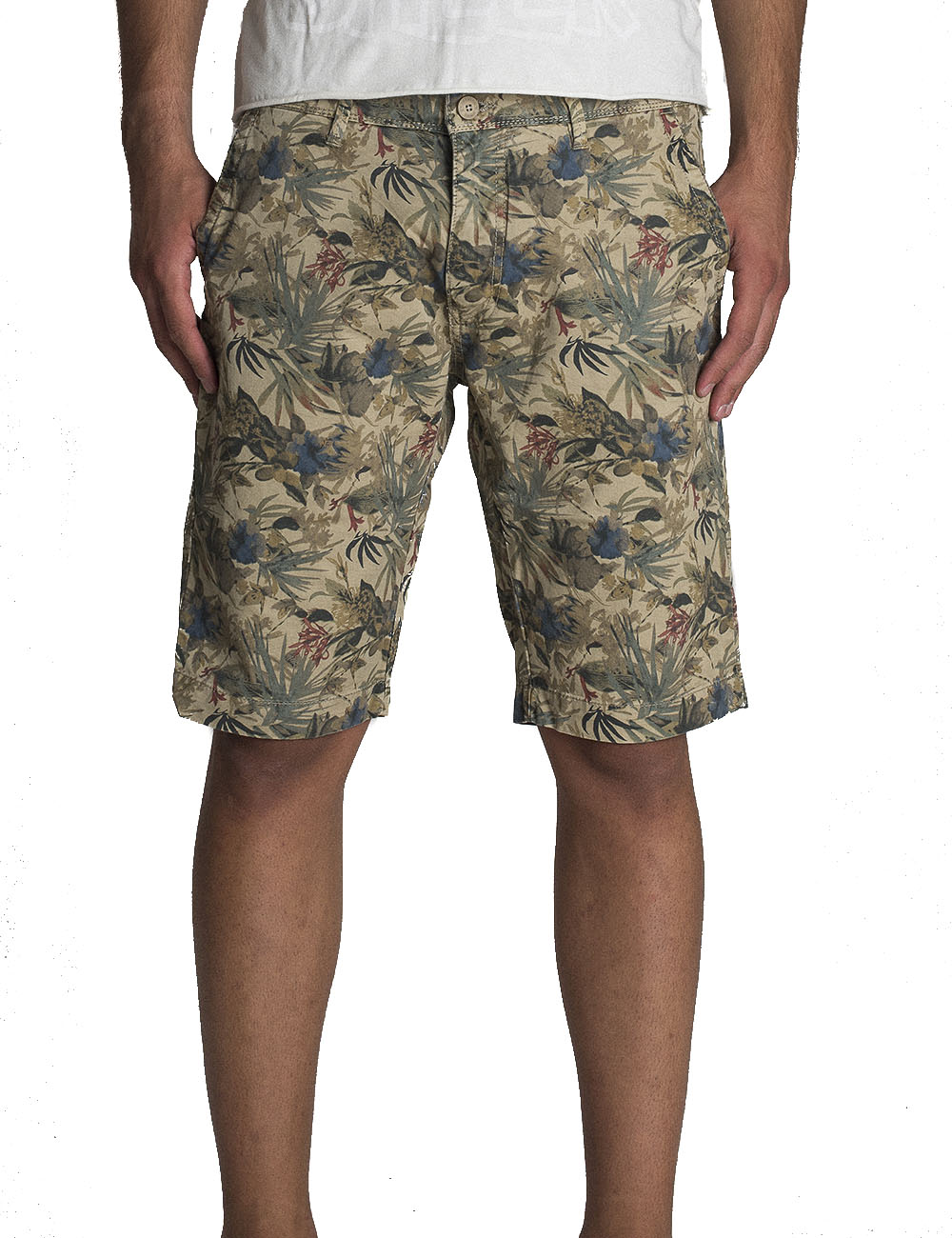 Bermuda Uomo Fantasia Fiori Amazonia Cotone Slim Fit Fashion M33939 Nuova  Colle | eBay