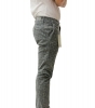 pantalone uomo slim cotone quadri chinos fashion moda microfantasia made italy