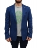 Giacca Uomo Slim Fit Cotone Tinto Capo Moda Fashion Primavera Estate Made Italy