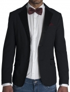 Giacca Smoking  Uomo Fashion Elegante Sartoriale Smoking  Made In Italy Rever Raso 6702